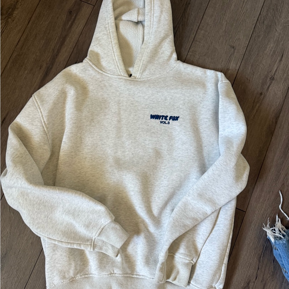 White Fox Boutique Light Gray Hoodie